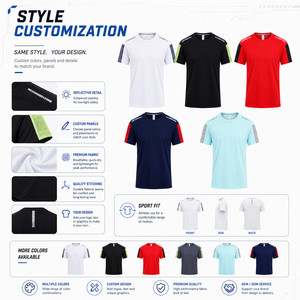 Camiseta Deportiva Personalizada con Logotipo, 100% Poliéster, Secado Rápido, 170g, Camiseta Deportiva de Alto Rendimiento para Gimnasio, Reflectante, Marca Privada - Product Image 5