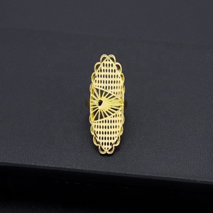 JXX Prix de gros, bon prix, bagues plaquées or 24 carats au design unique et tendance - Product Image 5