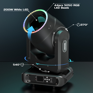 200W 17 Gobo 13 couleurs Led feux principaux mobiles pour Dj Disco Ktv fête scène effet équipement faisceau d'éclairage lumière principale mobile - Product Image 2