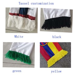 Écharpe en satin polyester écologique et durable avec drapeau palestinien, impression par transfert thermique, pour événements et décoration, vente en gros - Product Image 4