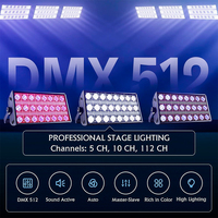 Projecteurs de scène LED 300W Stroboscope RGBW DJ Wash Beam avec contrôle sonore DMX 512 pour fêtes, en alliage d'aluminium, dimmable, IP54