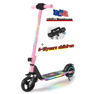 EU US склад От 7 до 15 лет Детский Электрический скутер Бесплатная доставка 2 колеса 130 Вт Электрический скутер для teegnager