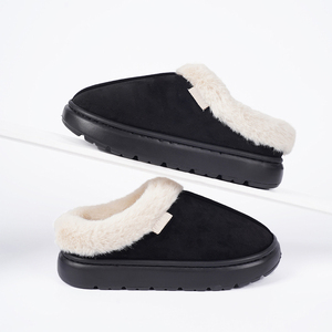 Pantuflas de Mujer de Doble Uso, de Felpa, para Invierno, Pantuflas de Algodón para Exteriores con Plataforma, Forro de Peluche y Suela de EVA Gruesa para Uso en el Hogar - Product Image 6