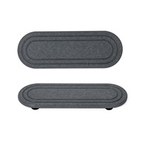 Plateau en pierre absorbant l'eau pour salle de bain, à deux compartiments, pour évier, comptoir, égouttoir, support de robinet, séchage rapide, porte-savon