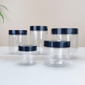 Wide Mouth Leak Proof Food Grade 4oz 6oz 8oz 10oz 16oz PET <b>Plastic</b> Storage <b>Containers</b> With Lids - Product Image 6