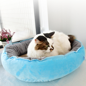 Hot Sale Tragbare weiche runde Haustier betten für Hund und Katze auf Lager - Product Image 4