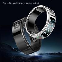 Anillo Inteligente SR08 de Acero Inoxidable con Control por Aplicación, Monitor de Actividad Física, Pantalla LED, Seguimiento del Sueño y Control por Gestos