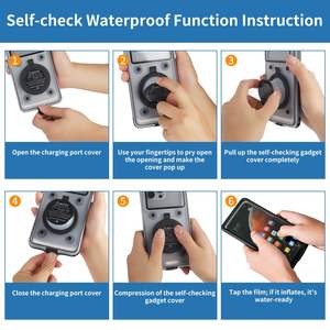 Funda de teléfono impermeable de autocomprobación para teléfonos inteligentes de 6,9 pulgadas, carcasa subacuática IP68 de 33 pies con pantalla táctil y cubierta de cámara HD - Product Image 4