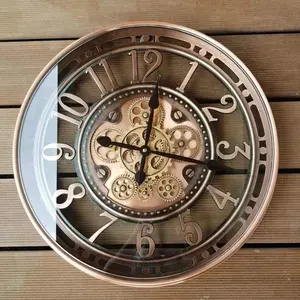 INFINITY TIME Oversized Large Industrial Loft Metal High Popular Mechanical Wall Clock Modern Decorative Metal Arts