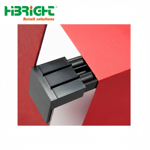 Solution de vente au détail durable Porte-étiquette Organisation d'étagère ondulée en PVC Affichage de la tige en carton Tasses d'extrémité Clip Couleurs personnalisées - Product Image 1