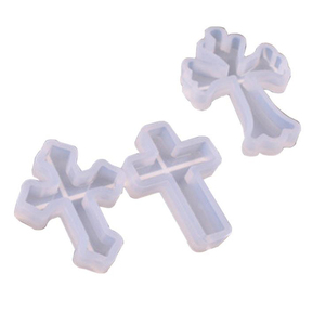 Early Riser 10 pièces de moule en <span class=keywords><strong>Silicone</strong></span> en forme de croix bricolage <span class=keywords><strong>moulage</strong></span> <span class=keywords><strong>résine</strong></span> décorative faisant le moule convient aux bijoux pendentif - Product Image 5