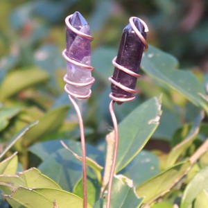 Bijoux Daisy - Ornement floral en cristal rose naturel, baguette magique <span class=keywords><strong>Harry</strong></span> Potter faite à la main pour le jardin - Product Image 2