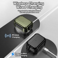 AP001 Bölünmüş Tasarım Darbeye Dayanıklı Manyetik Sert PC Anti-düşme Kulaklık Koruma Kılıfı, Airpods Pro 3 2 için Karabina ile