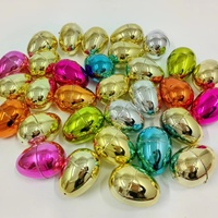 Métallique doré remplissable vide en plastique électrolytique Oeufs de Pâques Artisanat Goodie Basket Prix Oeufs sont articulés
