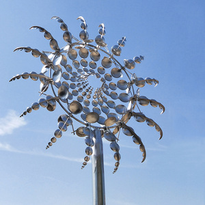 Usine personnalisée artificielle en acier inoxydable éclairage métallique cinétique Sculpture <span class=keywords><strong>Art</strong></span> à vendre - Product Image 3