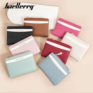 กระเป๋าสตางค์สั้นผู้หญิง BaeLLerry ขนาด 7 นิ้ว แบบพับสองตอน มีช่องใส่เหรียญแบบมีซิป พร้อมช่องใส่บัตร ขนาดกะทัดรัด ป้องกันการโจรกรรม ใช้ได้ทุกวัน - Product Image 4