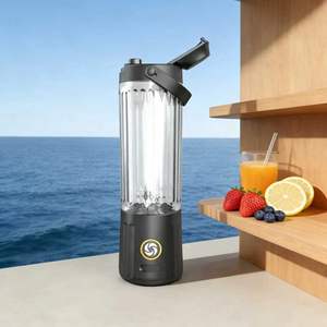 Licuadora Comercial Portátil para Productos Electrónicos, Alimentación por Coche/Batería, Recipiente Libre de BPA, Control de Botón de un Clic, Licuadora para Smoothies - Product Image 1