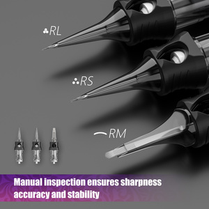 Kiss of Dragon 20 pièces/boîte 0.3mm 0.35mm RL doublure ronde RS Shader aiguille de tatouage jetable RM incurvée <span class=keywords><strong>Magnum</strong></span> aiguille de cartouche de tatouage - Product Image 2