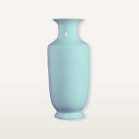 Offre Spéciale Vase En Céramique De Luxe Chinois Ruyao Céladon Vase À La Main En Porcelaine Bleu Ciel En Céramique Art Fleur Vase pour La Décoration De La Maison