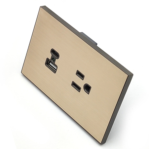 Chất lượng cao thép không gỉ thiết bị chuyển mạch bảng điều khiển ổ cắm 16A điện Công tắc đèn và tường Ổ cắm chuyển đổi cho khách sạn nhà - Product Image 4