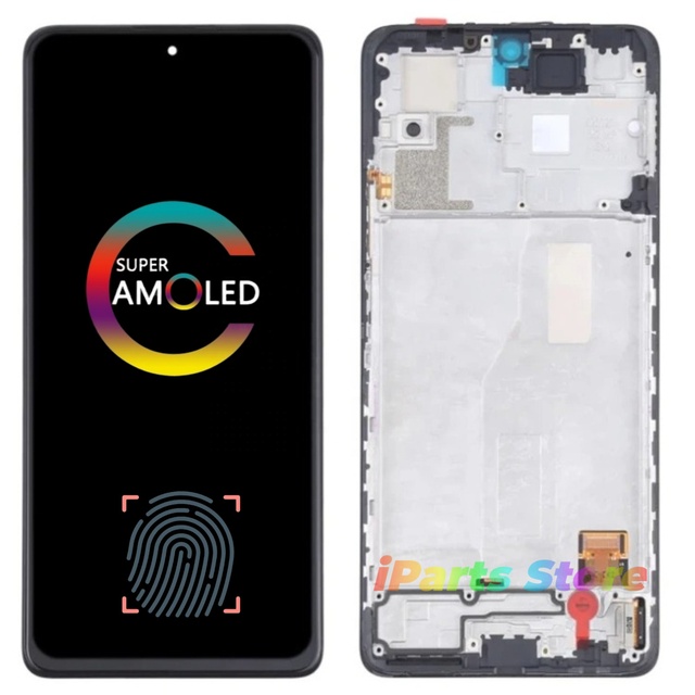 IParts Replacement Display for Xiaomi Redmi Note 10 Pro Max M2101K6I OLED Screen Touch Digitizer With Front Frame Assembly
