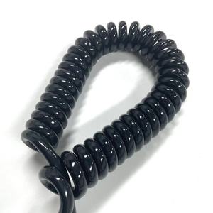 उच्च लचीला काला/ग्रे <span class=keywords><strong>2</strong></span> <span class=keywords><strong>3</strong></span> 4 5 6 7 8 कोर स्प्रिंग केबल 1.5 मीटर <span class=keywords><strong>3</strong></span> कोर पीवीसी/पुर इलेक्ट्रिकल स्प्रिंग स्पाइरल कुंडलित तार तांबे की केबल - Product Image 2