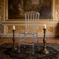 Chaises en acrylique transparentes empilables pour restaurants, hôtels, événements - Best-seller