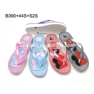 2019 nuevo diseño de <span class=keywords><strong>luz</strong></span> Pvc calzado plano Rosa interior diapositivas zapatillas para mujeres zapatos Oem impreso Flip Flops - Product Image 1