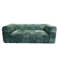 Sofá de Tela Comprimido en Oferta, Sofá Suave Tipo Nube, Sofá de Espuma de Diseño Moderno en Caja, Sofá de Compresión de Tres Plazas