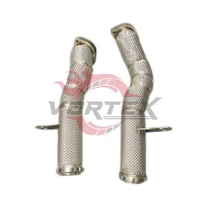 Tubo de Escape de Alto Rendimiento Vortex con Protector Térmico Recto para Mercedes-Benz C43 E43 GLC43, Lado Izquierdo - Product Image 3