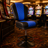 Chaise de casino SUCCESSOR avec logo, chaise de poker de luxe avec vérin à gaz Foshan, chaise de casino haut de gamme, prix usine
