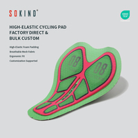 Sokind Sk565 Coussinet de cyclisme 3D en gel perforé respirant à séchage rapide en Spandex/Nylon sans couture pour homme