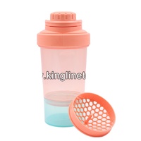 Bouteille de protéines intelligente de 400 ml avec filtre en plastique, shaker de sport et conteneur de 100 ml, bouteille de shaker de protéines sans BPA