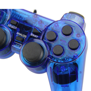 Factory-Designed Transparent PS <strong>2</strong> Wired Gamepad with Dual Vibration Handle Customizable No-Logo <strong>Controller</strong> - Product Image 3