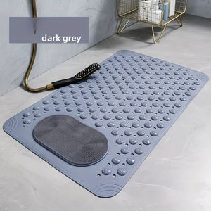 Tapis de bain antidérapant uni avec ventouses, imperméable et résistant à la saleté, pour la maison, l'hôtel et les toilettes - Product Image 2