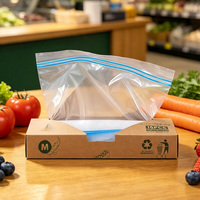 Op maat gemaakte ziplock zakjes voor voedselverpakkingen, fruit, hersluitbare ziplock zakjes, transparante plastic zakjes voor fruit & groenten.