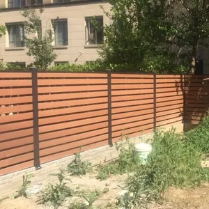 Recinzione in Wpc facile da installare recinzione in legno di plastica di alluminio per esterni recinzione composita