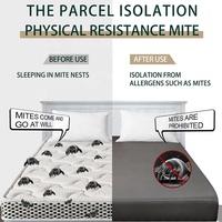 Protège-matelas imperméable hypoallergénique personnalisé drap-housse d'usine pour lit double respirant et silencieux OEKO-TEX certifié