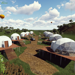 Tente dôme de luxe <span class=keywords><strong>6M</strong></span> pour glamping extérieur avec fenêtre transparente en PVC pour hébergement/hôtel/villa/centre de villégiature - Product Image 5