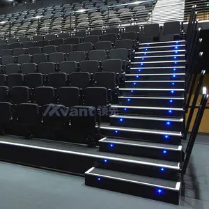 Avant Retractable Auditorium Seating Tribune Modular Electrical Telescopic Grandstand Systems Indoor Mobile Folding Bleachers