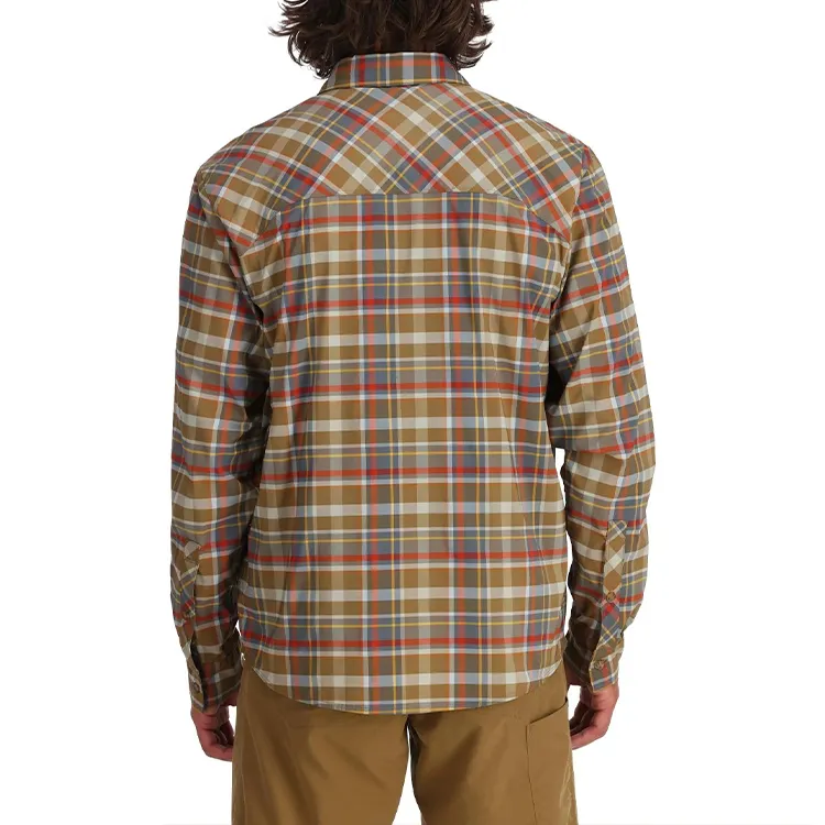 शीर्ष गुणवत्ता वाली लंबी आस्तीन वाली सॉफ्ट बटन अप पुरुषों की फिशिंग कोलंबिया शर्ट