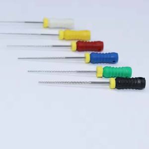 1 paquet (6 pièces) de limes K pour canal radiculaire endodontique dentaire à usage manuel 21mm/25mm #15-40 outils de dentiste Niti - Product Image 6