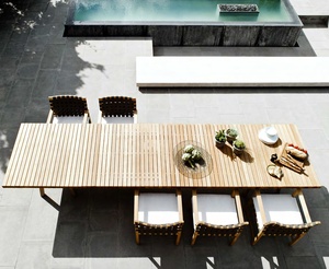 Strand Hotel Yacht Club tiefen Sitz Outdoor Teak modulare Couch Luxus Teak Gartenmöbel Garten Couch <span class=keywords><strong>Sofa</strong></span> Set - Product Image 6