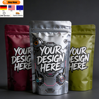 Sacs personnalisés en film PE durables de 1g à 28g, de qualité alimentaire, hermétiques et anti-odeurs pour aliments pour animaux de compagnie avec logo personnalisé