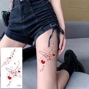Tatuaje Temporal Adhesivo Diseño Corazón y Flor Resistente al Agua Larga Duración 1-3 Semanas Para el Día de San Valentín - Product Image 4