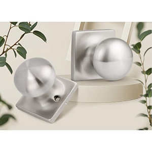 Thông qua tay nắm cửa nội thất Matte đen vuông Keyless <span class=keywords><strong>Door</strong></span> Knob với khóa vòng PASSAGE Knob - Product Image 3