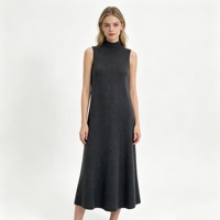 Fabricants de vêtements, vêtements pour femmes grande taille en tricot simple personnalisés, pulls d'hiver, débardeurs décontractés, robes