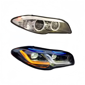 Fari F10 per <span class=keywords><strong>BMW</strong></span> <span class=keywords><strong>Serie</strong></span> 5 2011-2017 F10 F18 Xeno Alogeni Auto Aggiornati Stile G30 M5 Racing con Laser <span class=keywords><strong>Blu</strong></span> a LED - Product Image 3