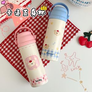 Termo de Acero Inoxidable 316 con Diseño de Dibujos Animados, Taza Recta, Aislamiento Térmico, Botella de Agua de Viaje para Todos - Product Image 3