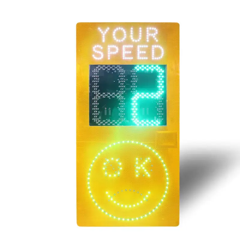 Outdoor Highway Traffic Signs Portable Solar speed limit sign LED Digital Variable Radar Speed Signs